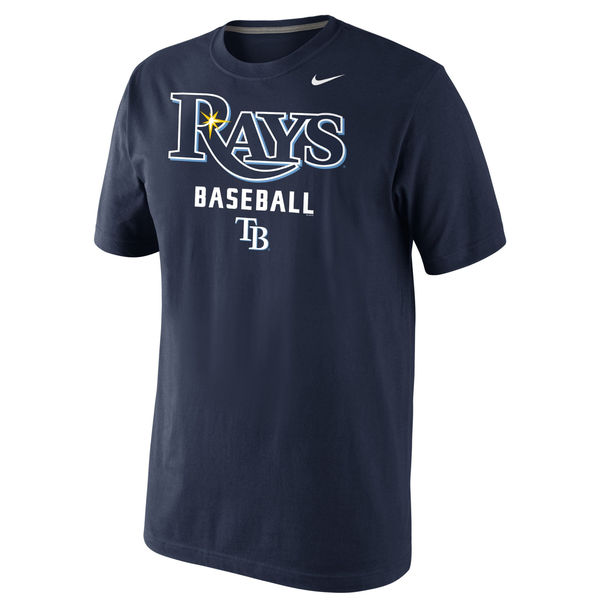 MLB Men Tampa Bay Rays Nike Home Practice TShirt  Navy->->Sports Accessory